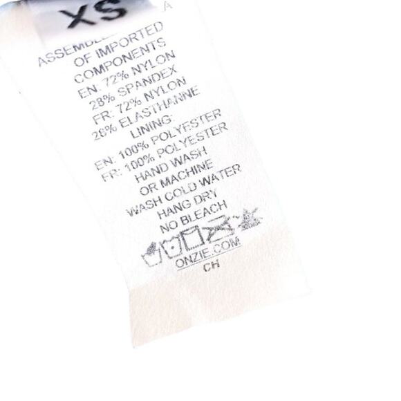 Onzie NEW High Rise Color Block Track Legging Cacti Combo White Green XS - Picture 9 of 12